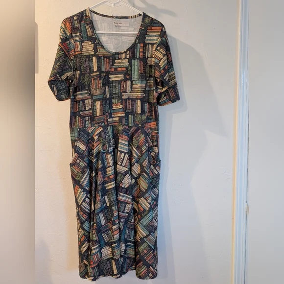 Svaha Botanical Library Twirl Dress Size Large EUC - Picture 7 of 7